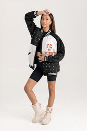 FC CINCINNATI REFINED RIVALRY THROWBACK VARSITY BOMBER JACKET