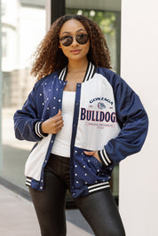 GONZAGA BULLDOGS INNER DRIVE THROWBACK VARSITY BOMBER JACKET