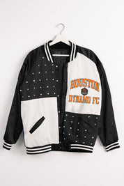 HOUSTON DYNAMO REFINED RIVALRY THROWBACK VARSITY BOMBER JACKET