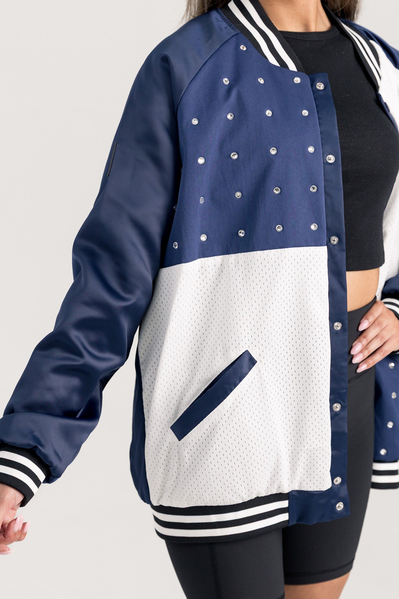 ILLINOIS FIGHTING ILLINI INNER DRIVE THROWBACK VARSITY BOMBER JACKET