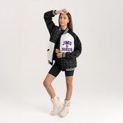 JAMES MADISON DUKES REFINED RIVALRY THROWBACK VARSITY BOMBER JACKET