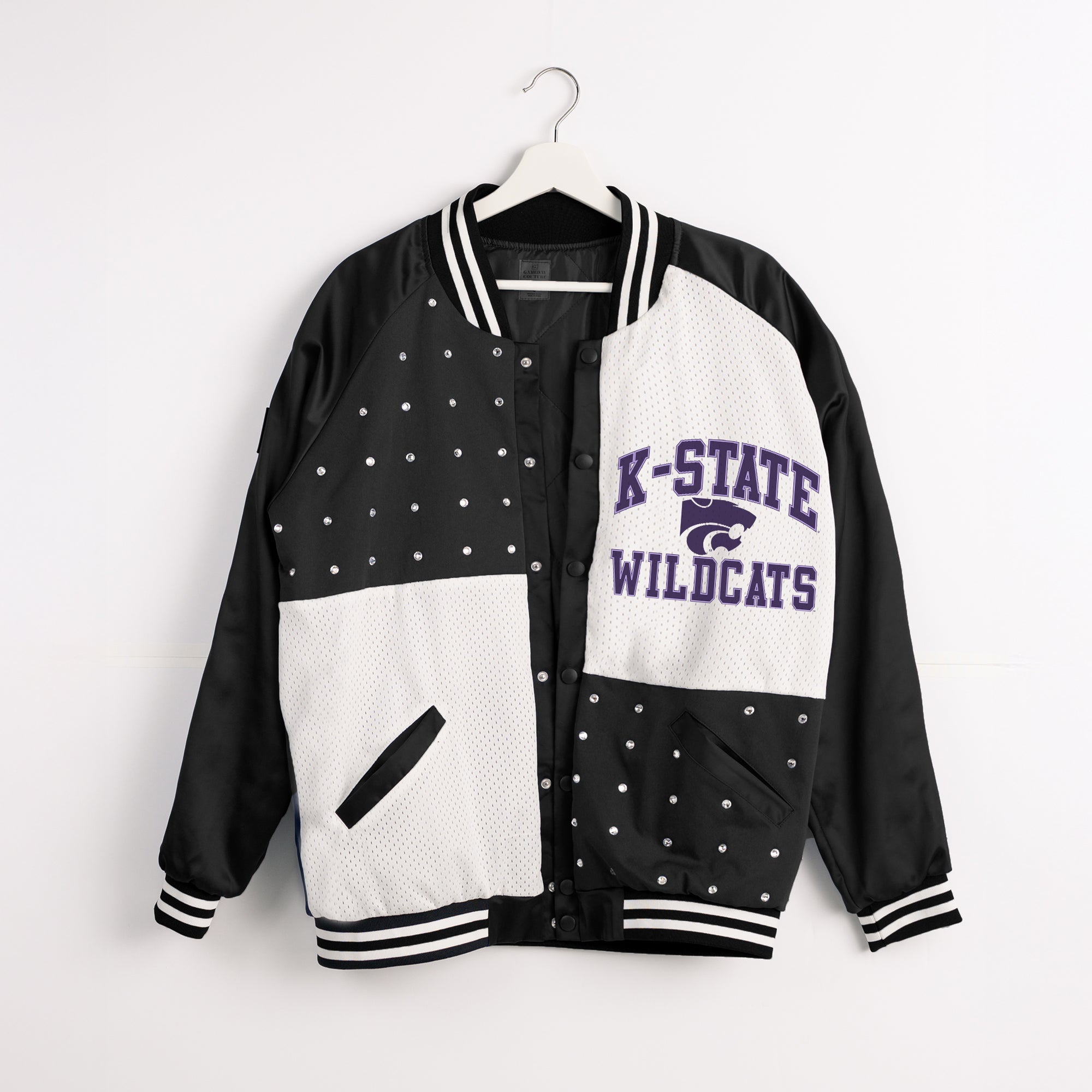 KANSAS STATE WILDCATS REFINED RIVALRY THROWBACK VARSITY BOMBER JACKET
