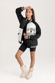 LOS ANGELES FC REFINED RIVALRY THROWBACK VARSITY BOMBER JACKET