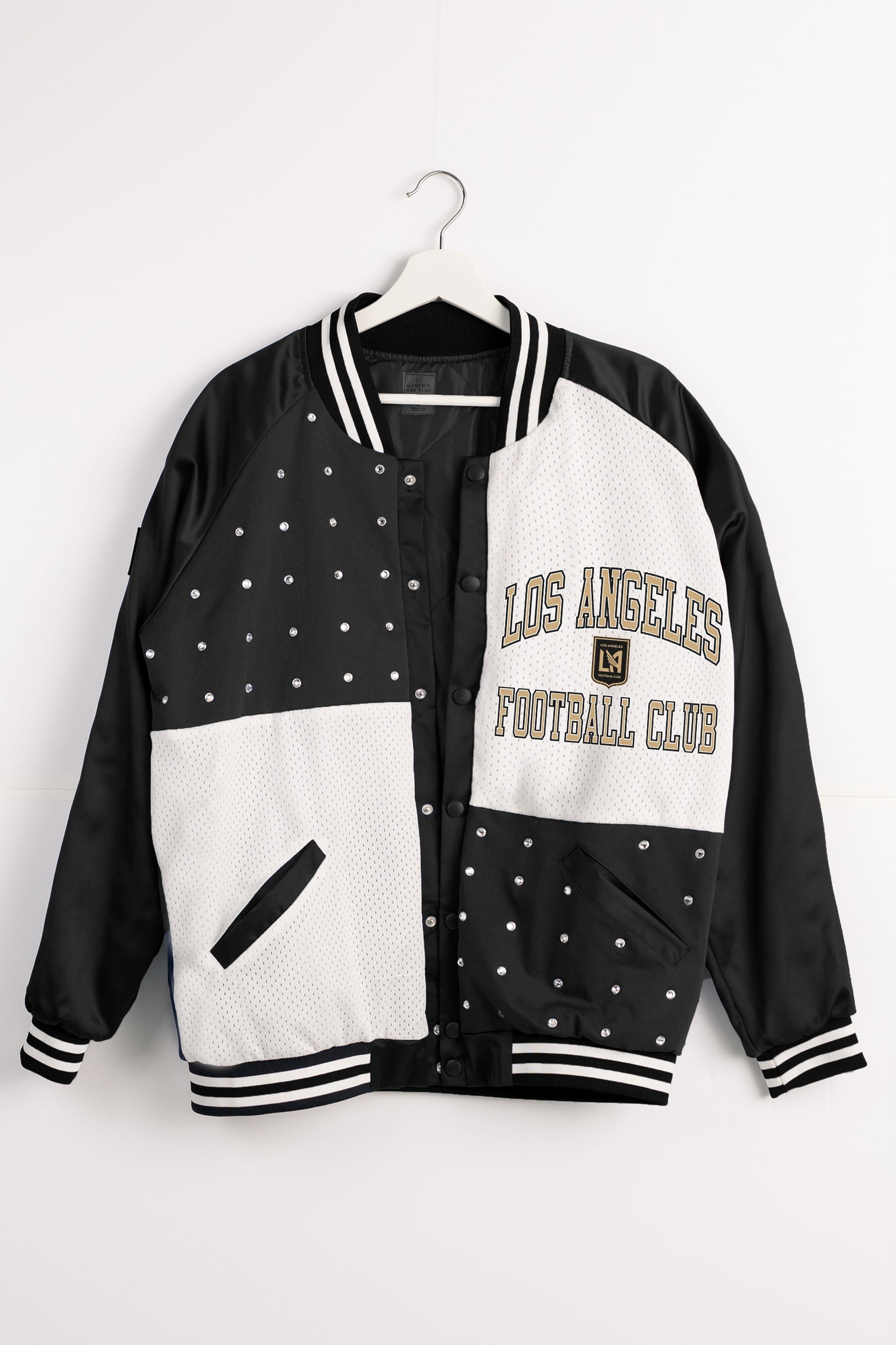 LOS ANGELES FC REFINED RIVALRY THROWBACK VARSITY BOMBER JACKET