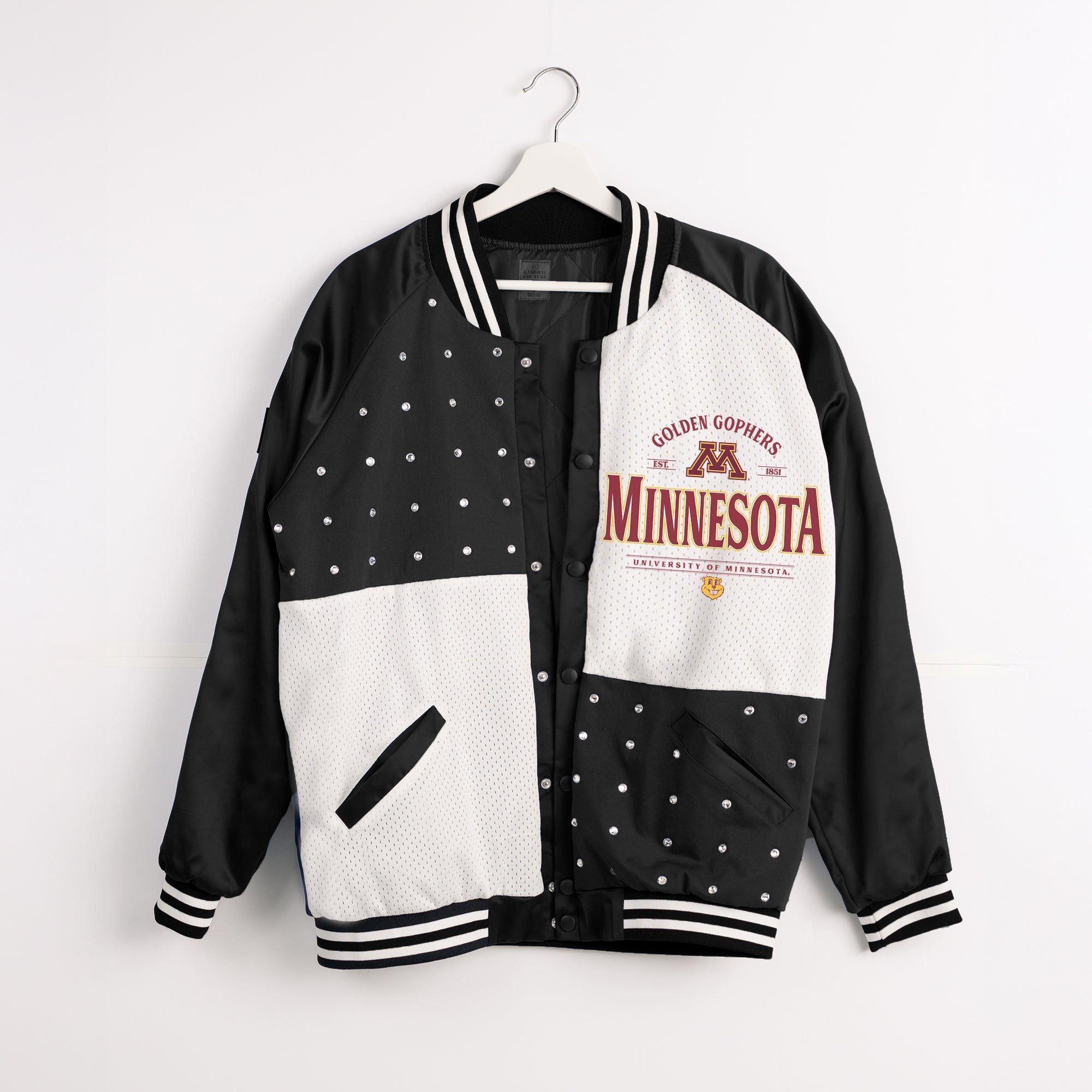 MINNESOTA GOLDEN GOPHERS INNER DRIVE THROWBACK VARSITY BOMBER JACKET