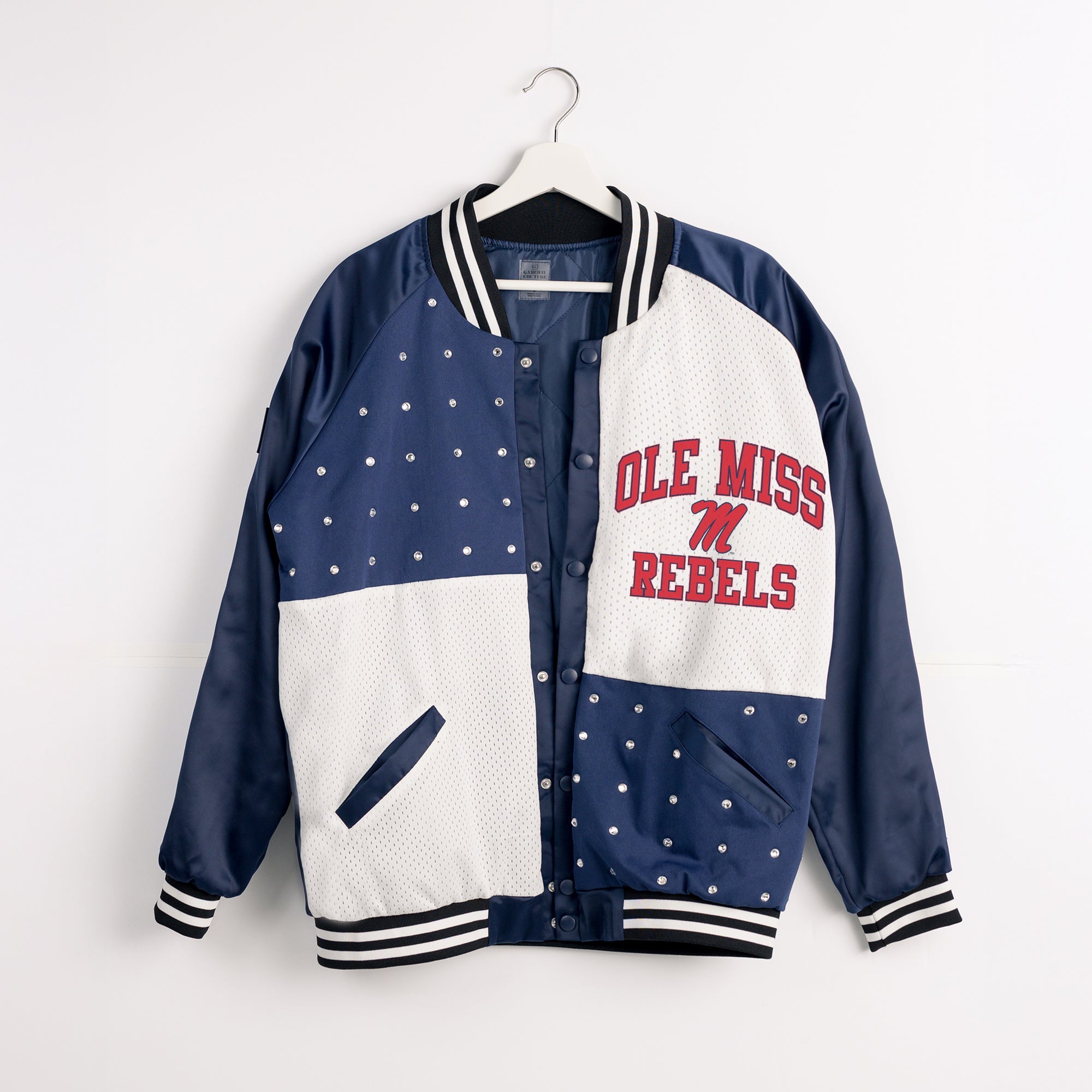 OLE MISS REBELS REFINED RIVALRY THROWBACK VARSITY BOMBER JACKET