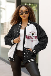 MONTANA GRIZZLIES INNER DRIVE THROWBACK VARSITY BOMBER JACKET