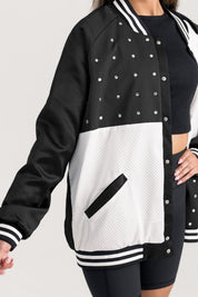 MONTANA GRIZZLIES INNER DRIVE THROWBACK VARSITY BOMBER JACKET
