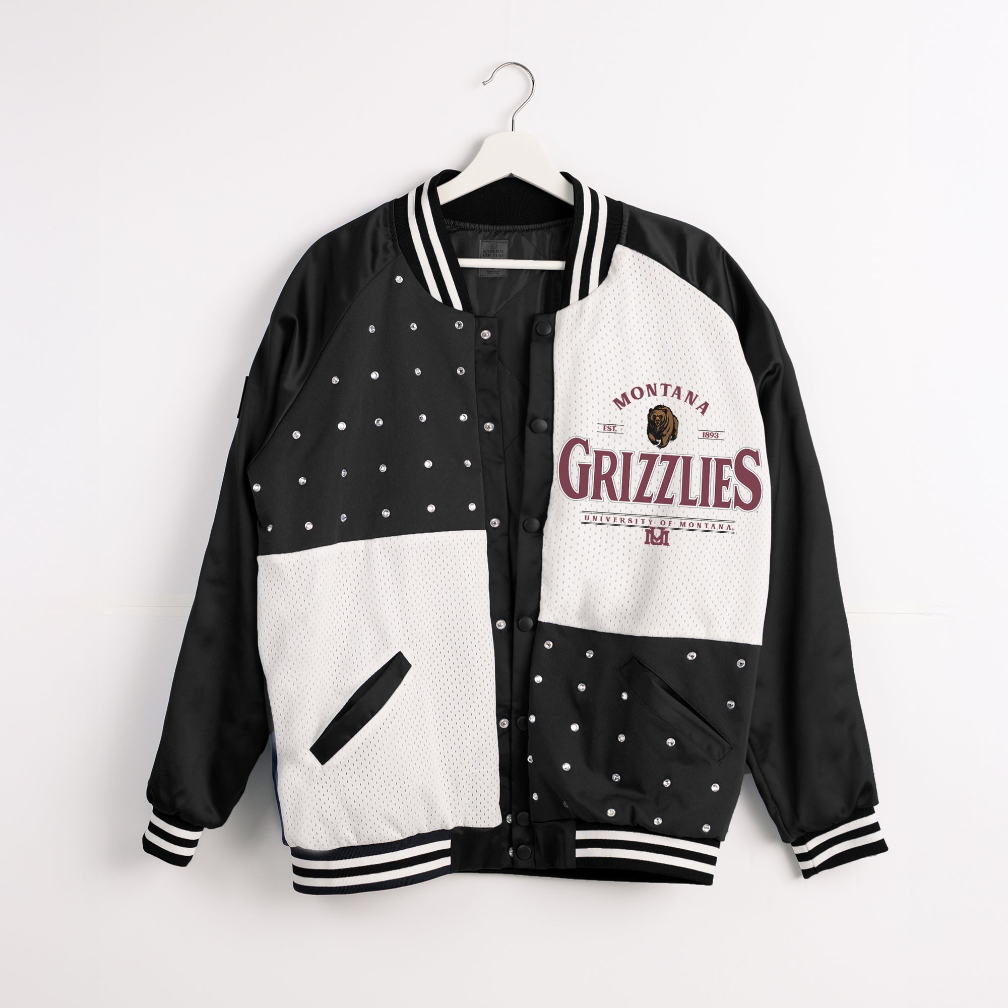 MONTANA GRIZZLIES INNER DRIVE THROWBACK VARSITY BOMBER JACKET