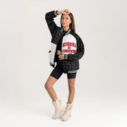NEBRASKA CORNHUSKERS REFINED RIVALRY THROWBACK VARSITY BOMBER JACKET