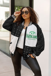 NORTH DAKOTA FIGHTING HAWKS INNER DRIVE THROWBACK VARSITY BOMBER JACKET