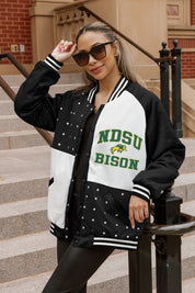 NORTH DAKOTA STATE BISON REFINED RIVALRY THROWBACK VARSITY BOMBER JACKET