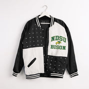 NORTH DAKOTA STATE BISON REFINED RIVALRY THROWBACK VARSITY BOMBER JACKET