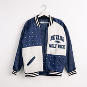 NEVADA WOLF PACK REFINED RIVALRY THROWBACK VARSITY BOMBER JACKET