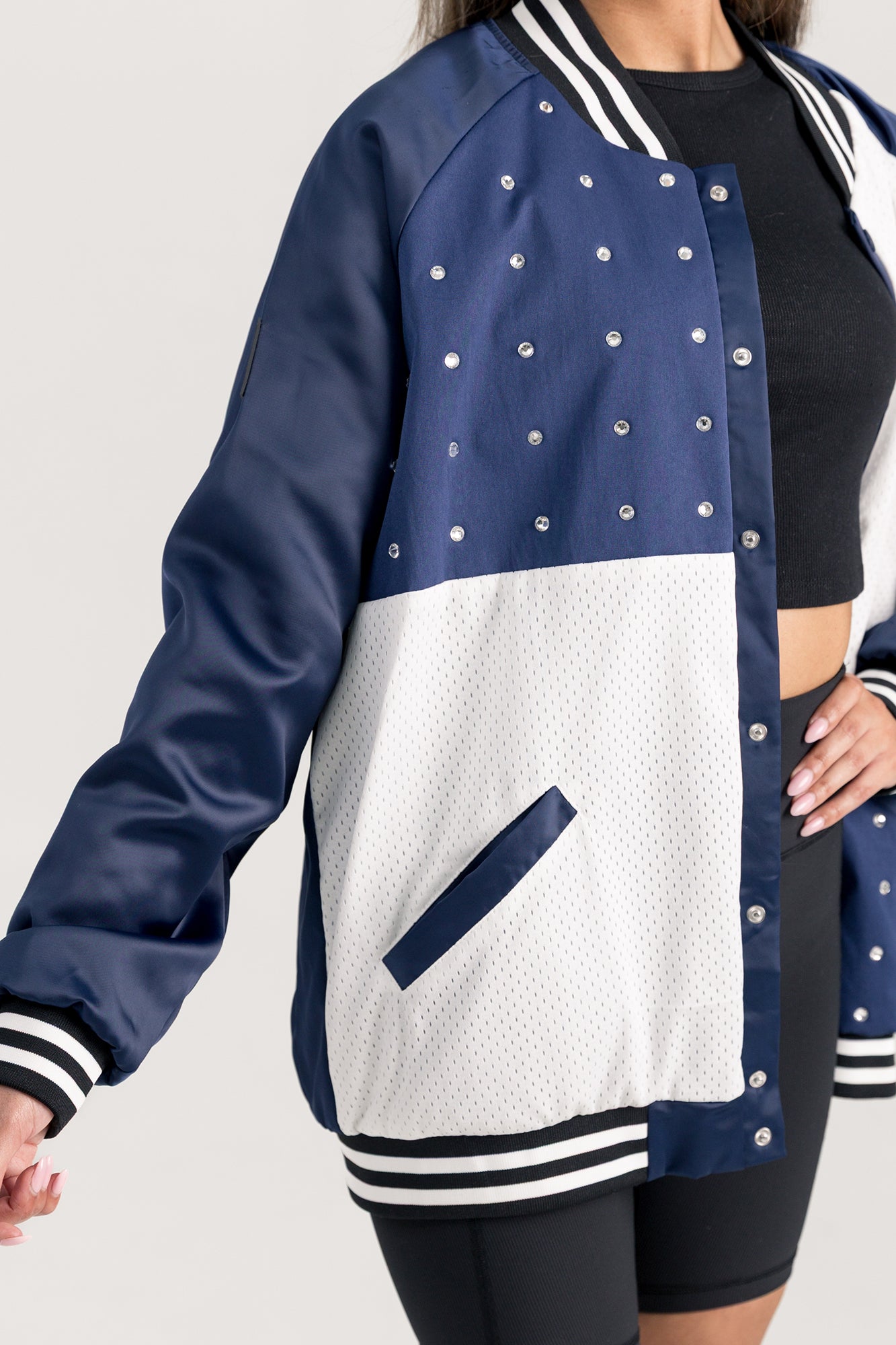 NEW YORK CITY FC REFINED RIVALRY THROWBACK VARSITY BOMBER JACKET