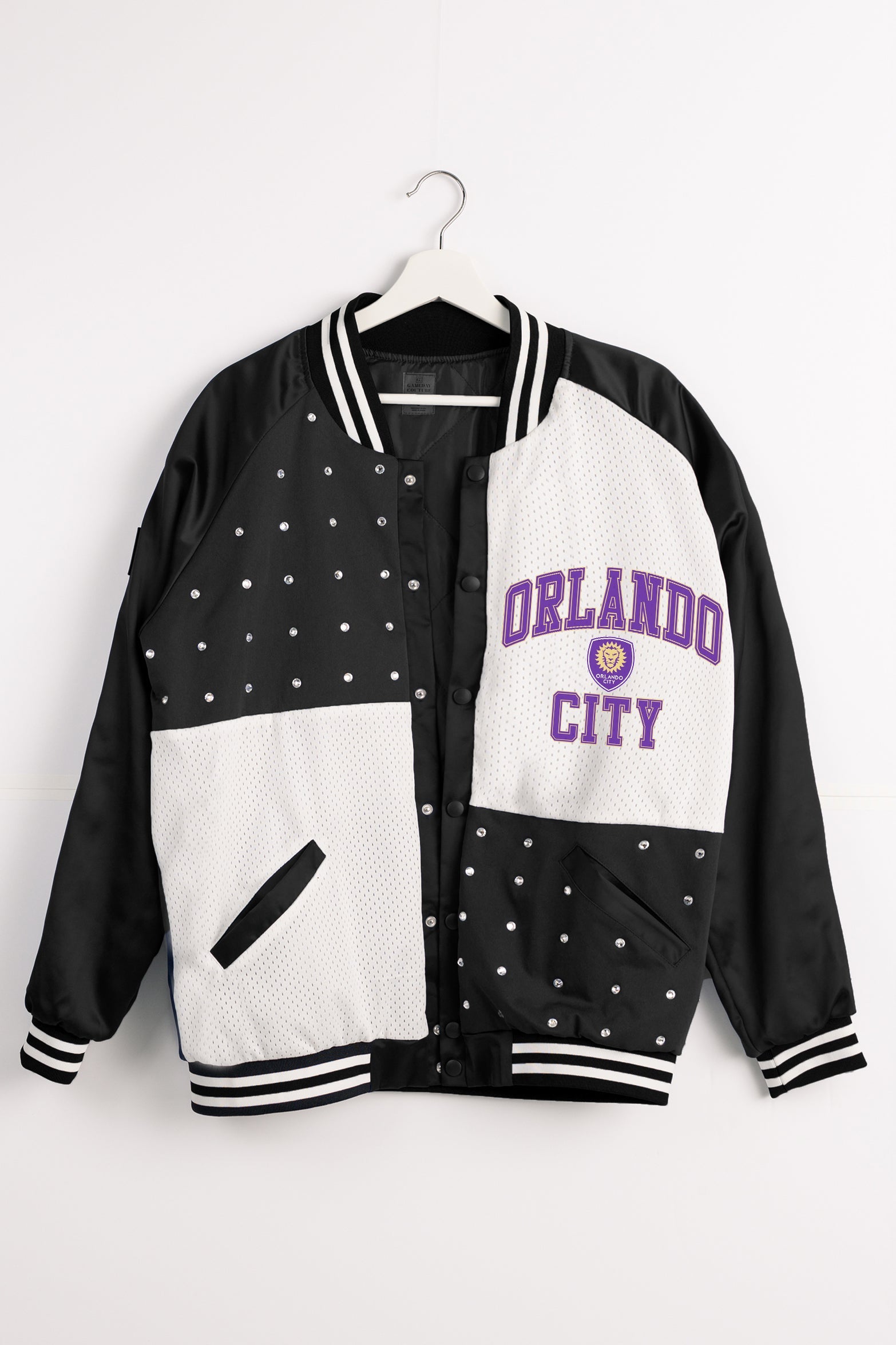 ORLANDO CITY SC REFINED RIVALRY THROWBACK VARSITY BOMBER JACKET