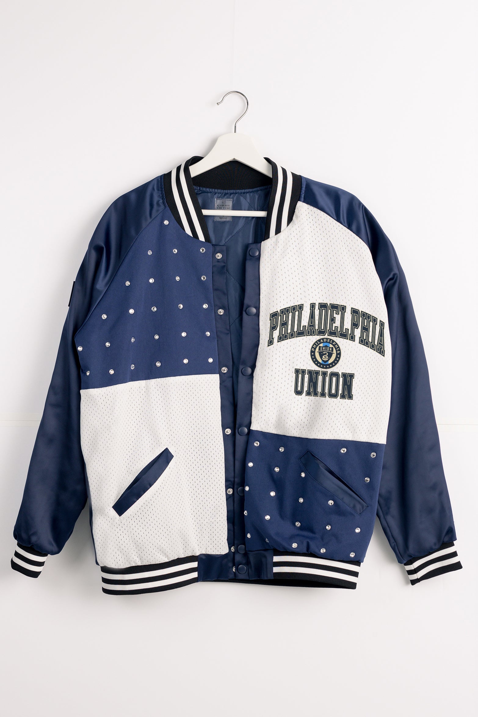 PHILADELPHIA UNION REFINED RIVALRY THROWBACK VARSITY BOMBER JACKET