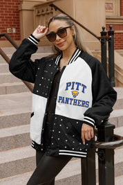 PITTSBURGH PANTHERS REFINED RIVALRY THROWBACK VARSITY BOMBER JACKET