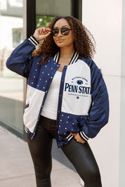 PENN STATE NITTANY LIONS INNER DRIVE THROWBACK VARSITY BOMBER JACKET
