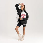 SACRED HEART PIONEERS REFINED RIVALRY THROWBACK VARSITY BOMBER JACKET
