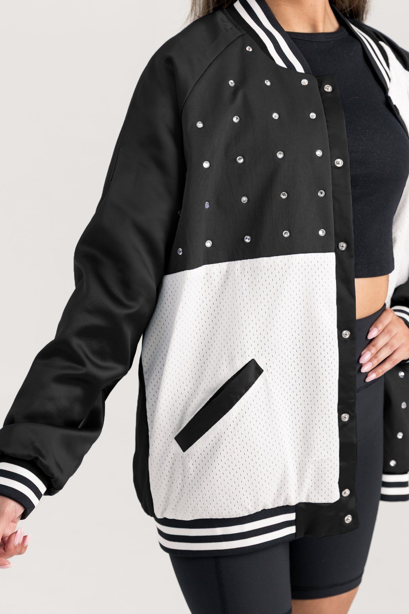 SACRED HEART PIONEERS REFINED RIVALRY THROWBACK VARSITY BOMBER JACKET