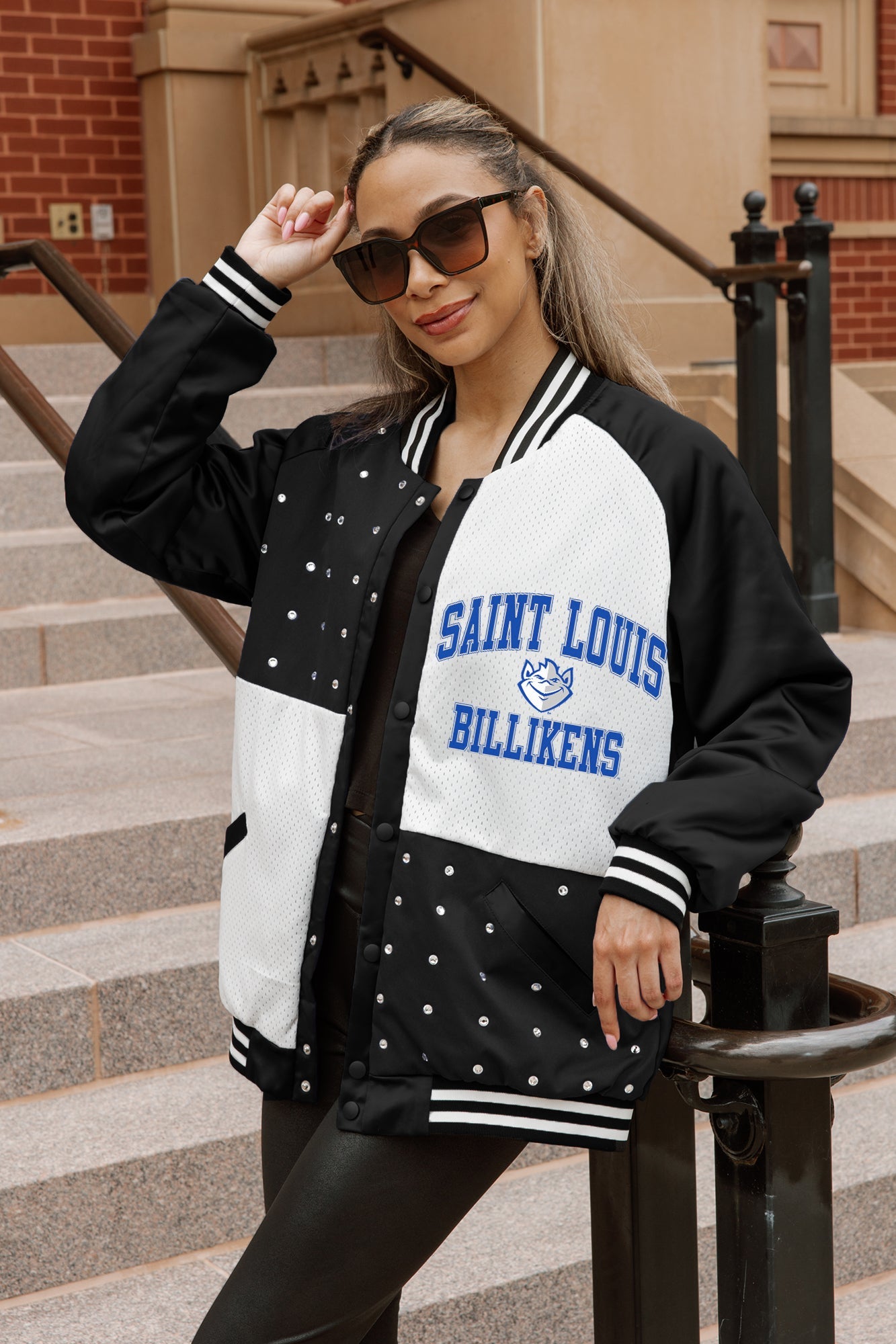 SAINT LOUIS BILLIKENS REFINED RIVALRY THROWBACK VARSITY BOMBER JACKET