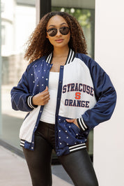 SYRACUSE ORANGE REFINED RIVALRY THROWBACK VARSITY BOMBER JACKET