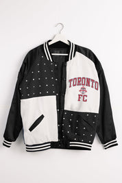 TORONTO FC REFINED RIVALRY THROWBACK VARSITY BOMBER JACKET