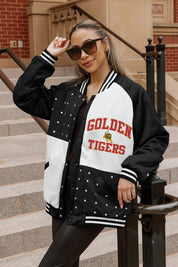 TUSKEGEE GOLDEN TIGERS REFINED RIVALRY THROWBACK VARSITY BOMBER JACKET