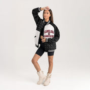 SOUTH CAROLINA GAMECOCKS REFINED RIVALRY THROWBACK VARSITY BOMBER JACKET