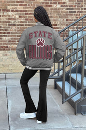 MISSISSIPPI STATE BULLDOGS FIERCE FOCUS SPORT STRIPE VARSITY JACKET