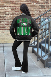 NORTH DAKOTA FIGHTING HAWKS FIERCE FOCUS SPORT STRIPE VARSITY JACKET