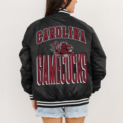 SOUTH CAROLINA GAMECOCKS FIERCE FOCUS SPORT STRIPE VARSITY JACKET