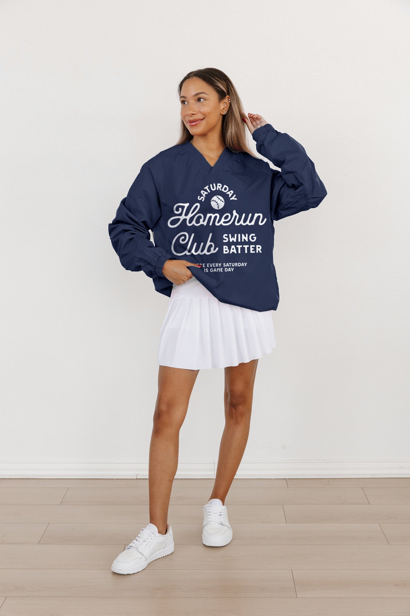 HOMERUN CLUB CLASSIC V-NECK WIND SHIRT