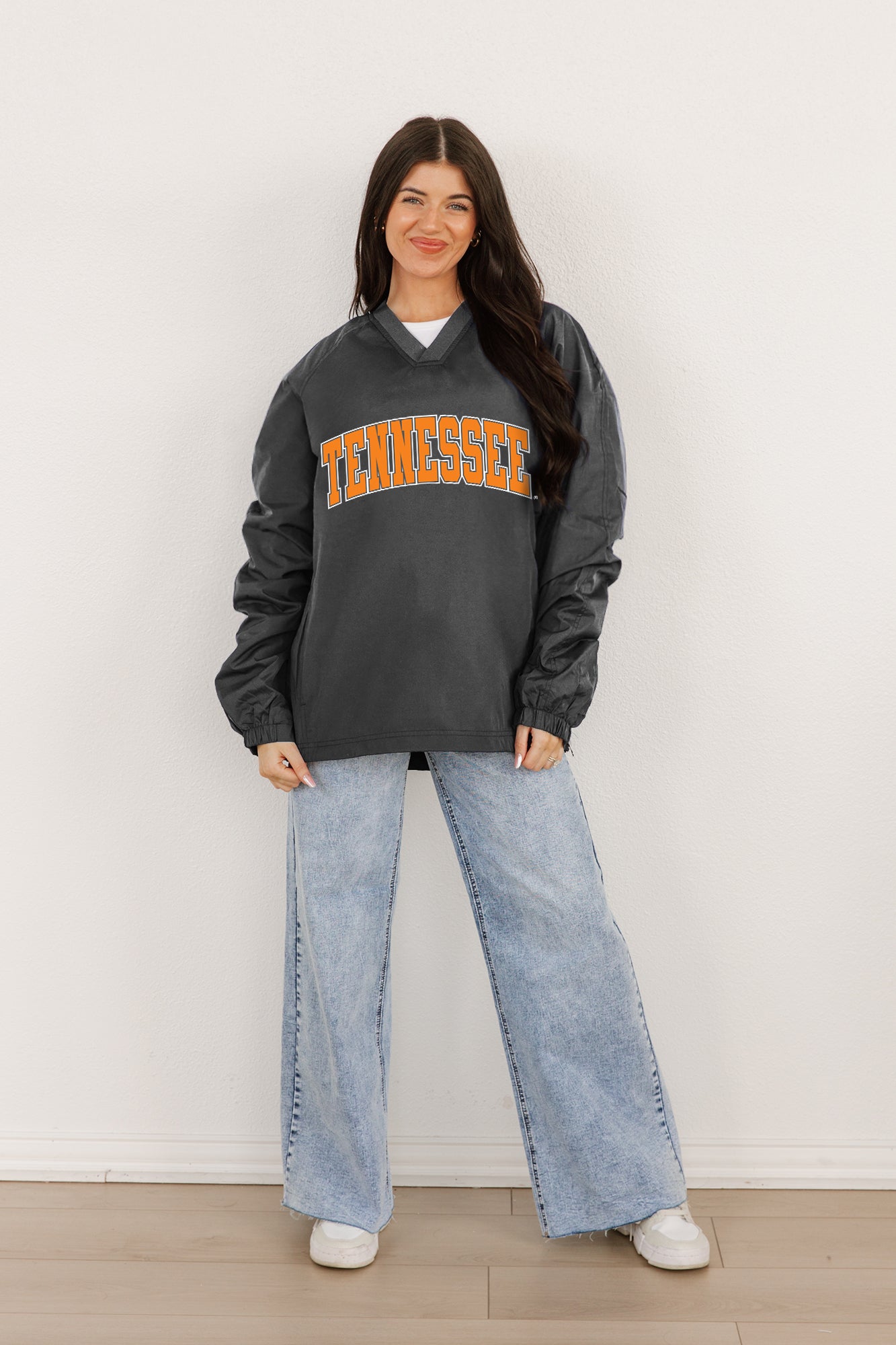 TENNESSEE VOLUNTEERS Victory Bound V-Neck Wind Shirt By Madi Prewett Troutt