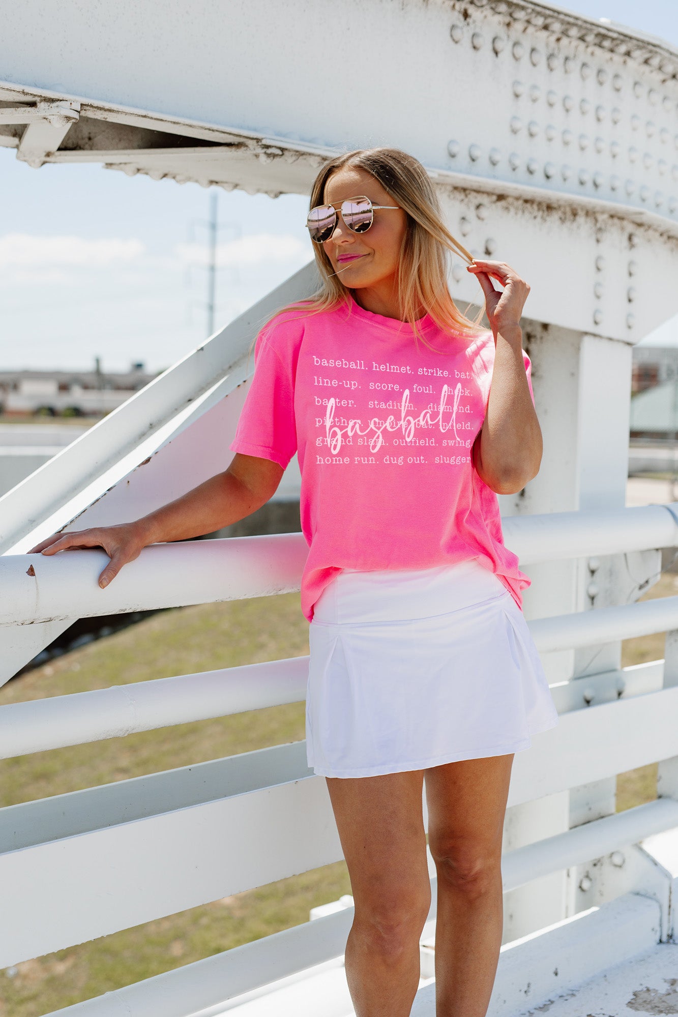 FAVORITE BASEBALL THINGS VINTAGE WASH BOYFRIEND TEE