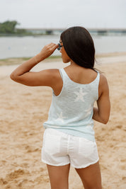 SHOWTIME STAR PRINT KNIT TANK TOP