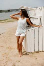 SHOWTIME STAR PRINT KNIT TANK TOP