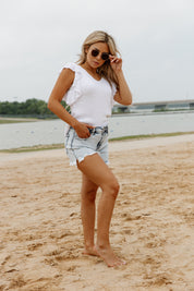 SO ICONIC RUFFLE SLEEVE TANK TOP