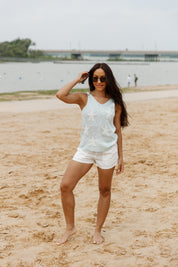 SHOWTIME STAR PRINT KNIT TANK TOP