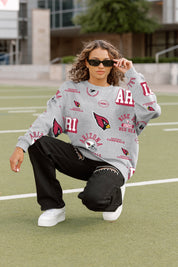 ARIZONA CARDINALS ALWAYS ON REPEAT PREMIUM FLEECE CREW SWEATSHIRT