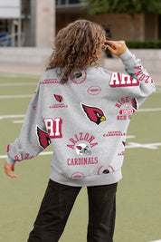 ARIZONA CARDINALS ALWAYS ON REPEAT PREMIUM FLEECE CREW SWEATSHIRT