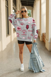 ARKANSAS RAZORBACKS ALWAYS ON REPEAT PREMIUM FLEECE CREW SWEATSHIRT