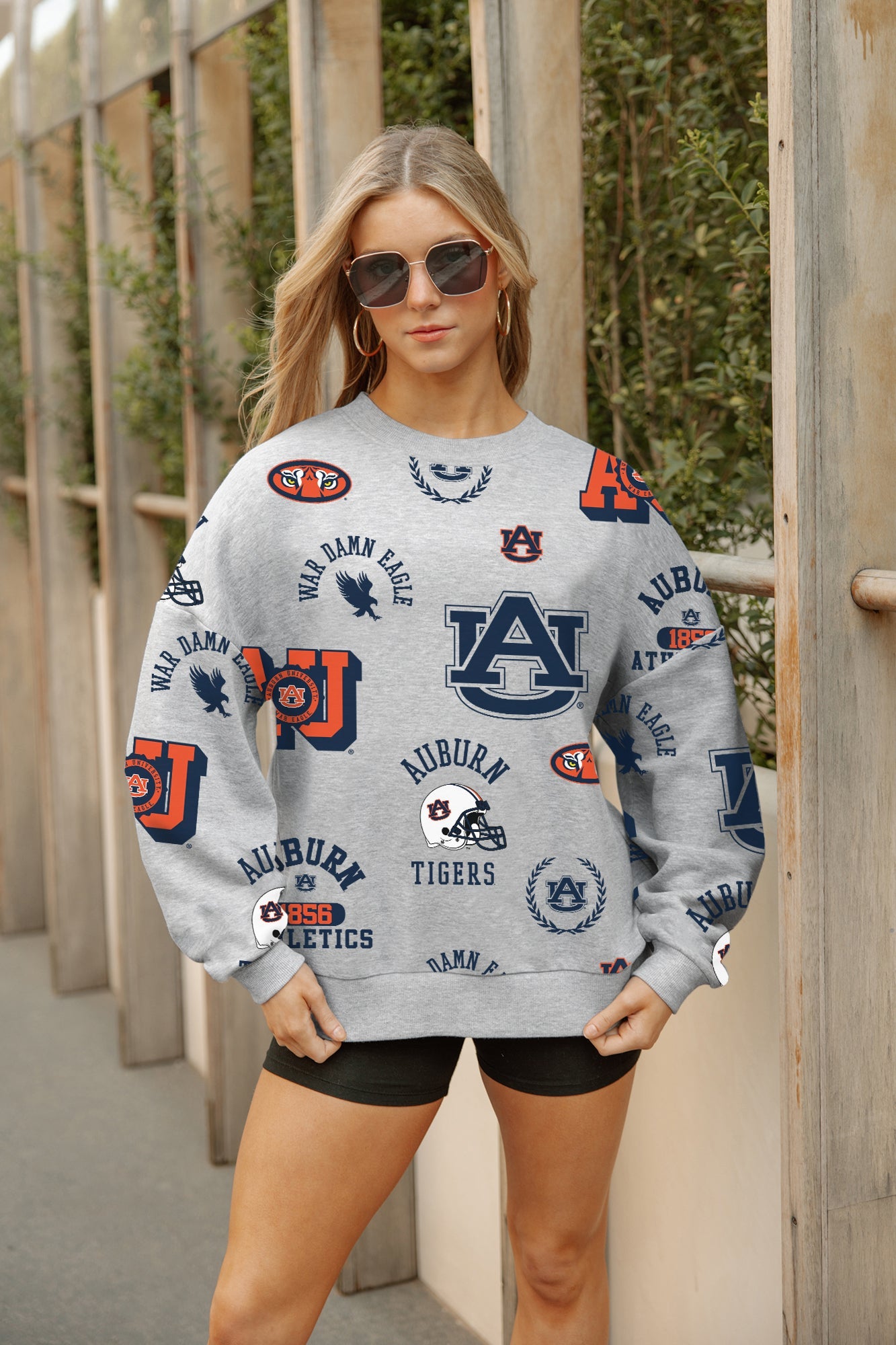 AUBURN TIGERS ALWAYS ON REPEAT PREMIUM FLEECE CREW SWEATSHIRT