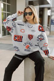 CHICAGO BEARS ALWAYS ON REPEAT PREMIUM FLEECE CREW SWEATSHIRT