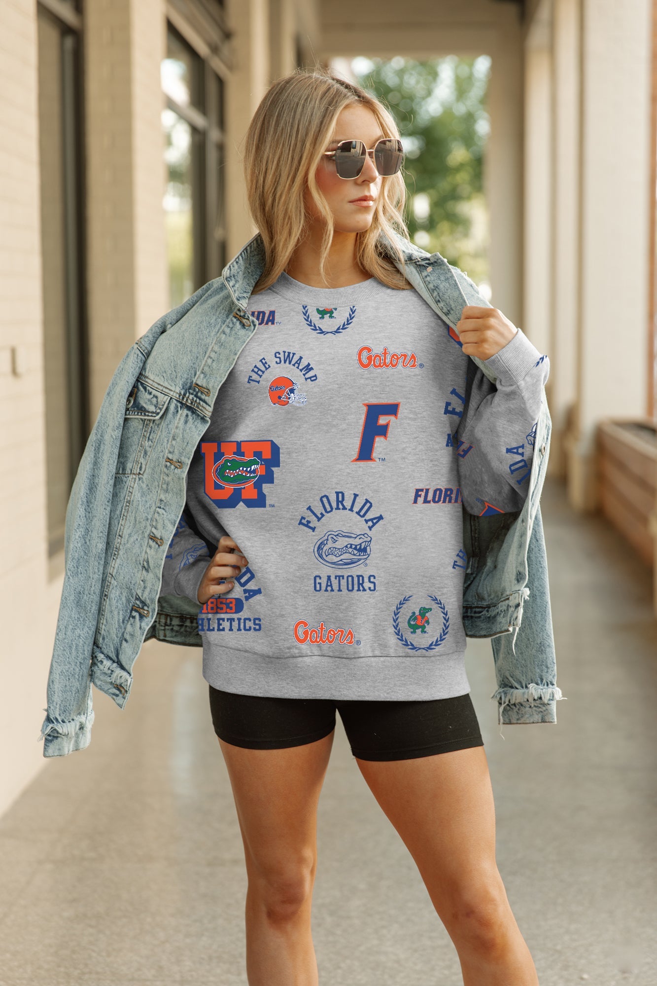 FLORIDA GATORS ALWAYS ON REPEAT PREMIUM FLEECE CREW SWEATSHIRT