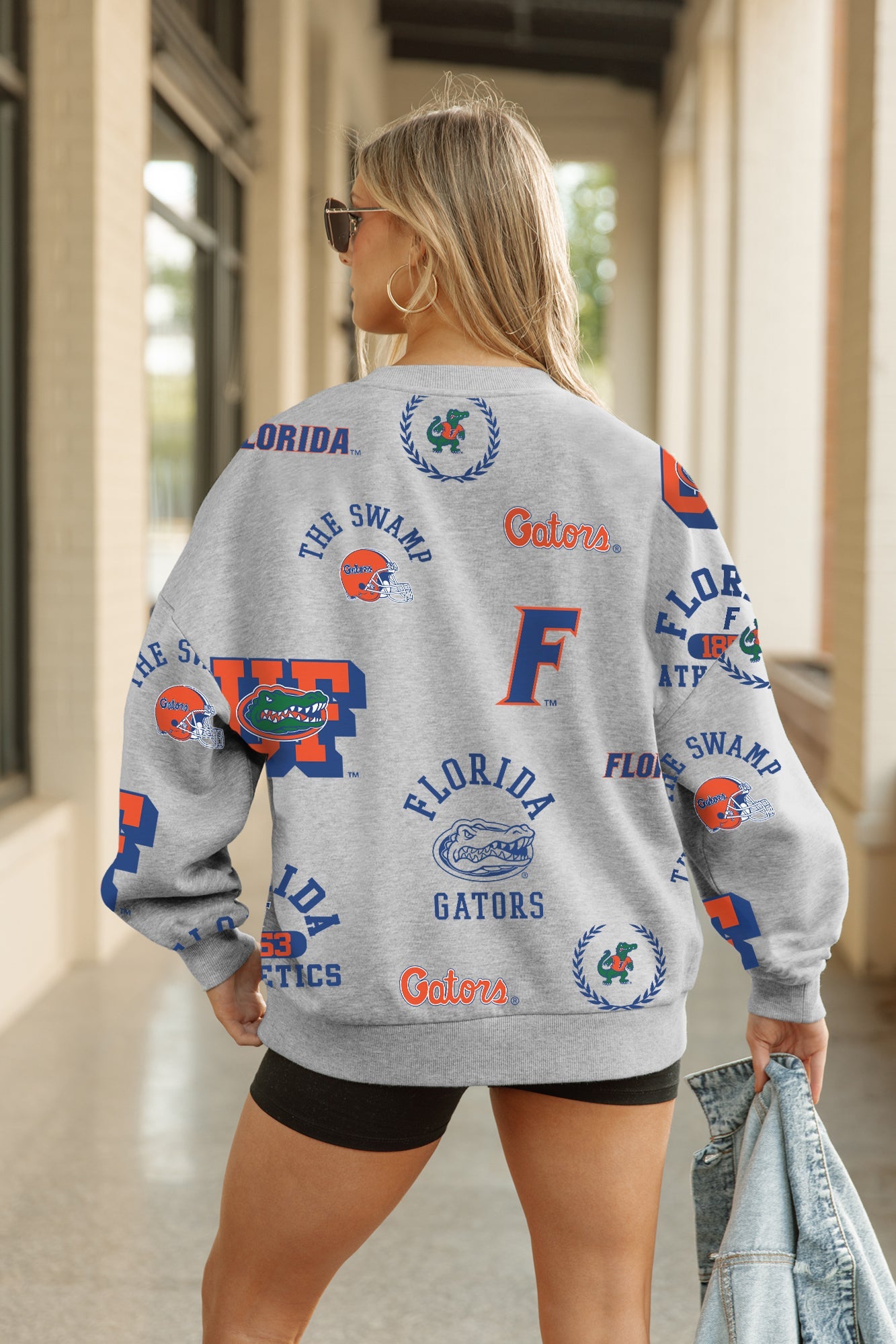 FLORIDA GATORS ALWAYS ON REPEAT PREMIUM FLEECE CREW SWEATSHIRT
