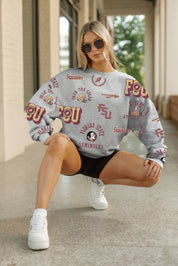 FLORIDA STATE SEMINOLES ALWAYS ON REPEAT PREMIUM FLEECE CREW SWEATSHIRT
