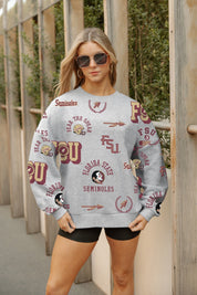 FLORIDA STATE SEMINOLES ALWAYS ON REPEAT PREMIUM FLEECE CREW SWEATSHIRT
