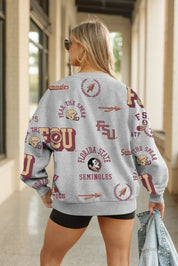 FLORIDA STATE SEMINOLES ALWAYS ON REPEAT PREMIUM FLEECE CREW SWEATSHIRT